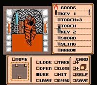 une photo d'Ã©cran de Shadowgate sur Nintendo Nes